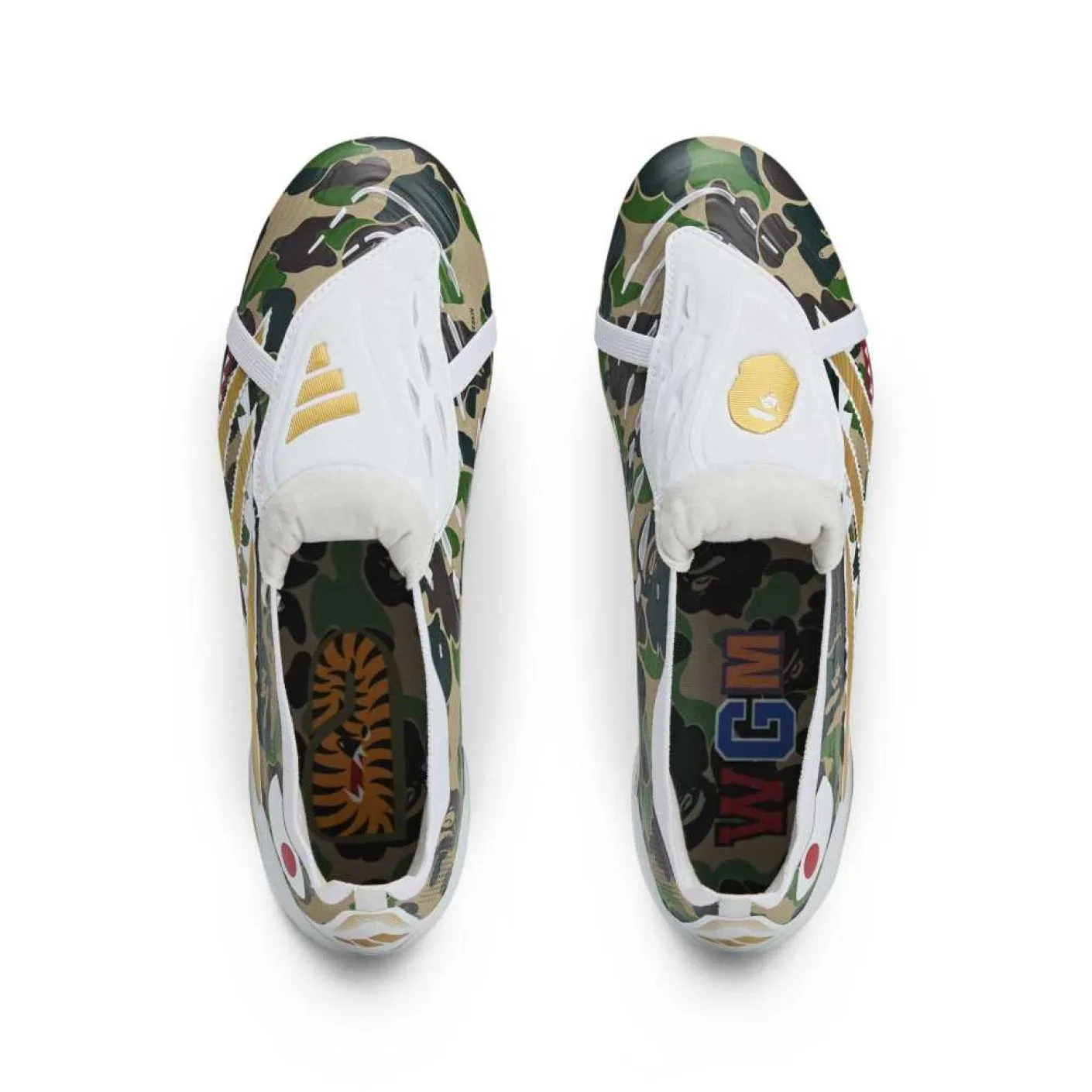 Bape x adidas Predator Elite Foldover Tongue FG Green Camo - Image 3