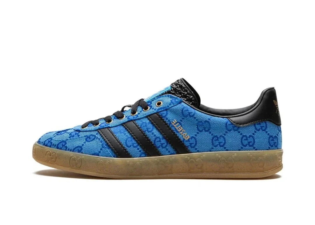 Gucci x adidas Gazelle Blue GG Monogram