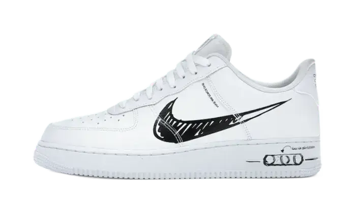 Nike Air Force 1 Low Sketch White Black