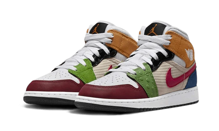 Air Jordan 1 Mid SE Patchwork - Image 2