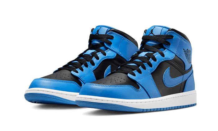 Air Jordan 1 Mid University Blue Black - Image 2
