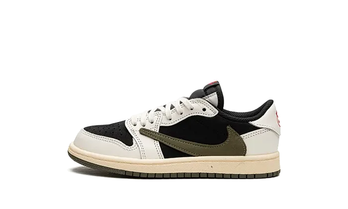Travis Scott x Air Jordan 1 Retro Low OG SP Olive Enfant (PS)