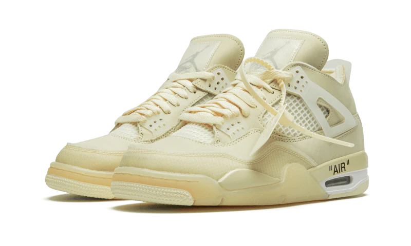Off-White x Air Jordan 4 Retro Sail - Image 2