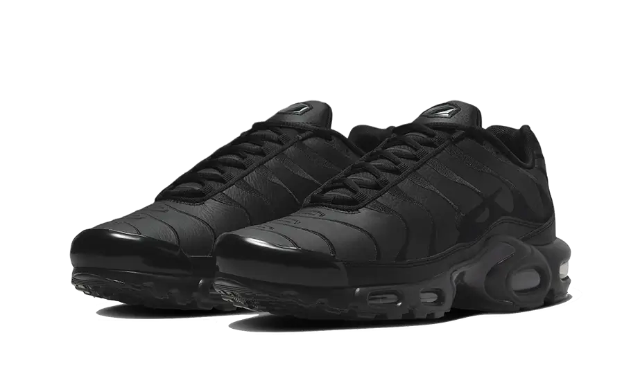 Nike Air Max Plus Triple Black Leather - Image 2