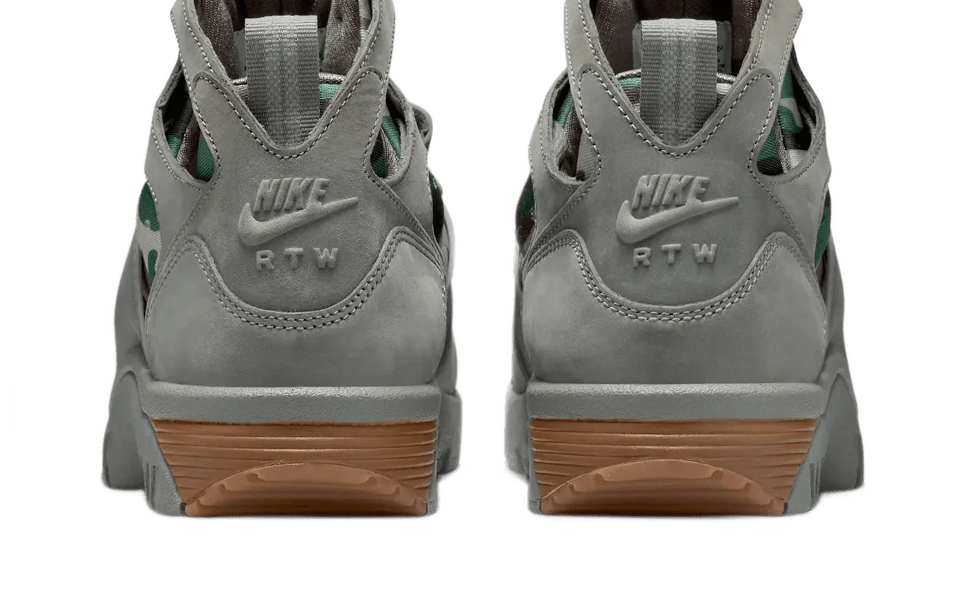 Corteiz x Nike Air Trainer Huarache Gully Grey - Image 4