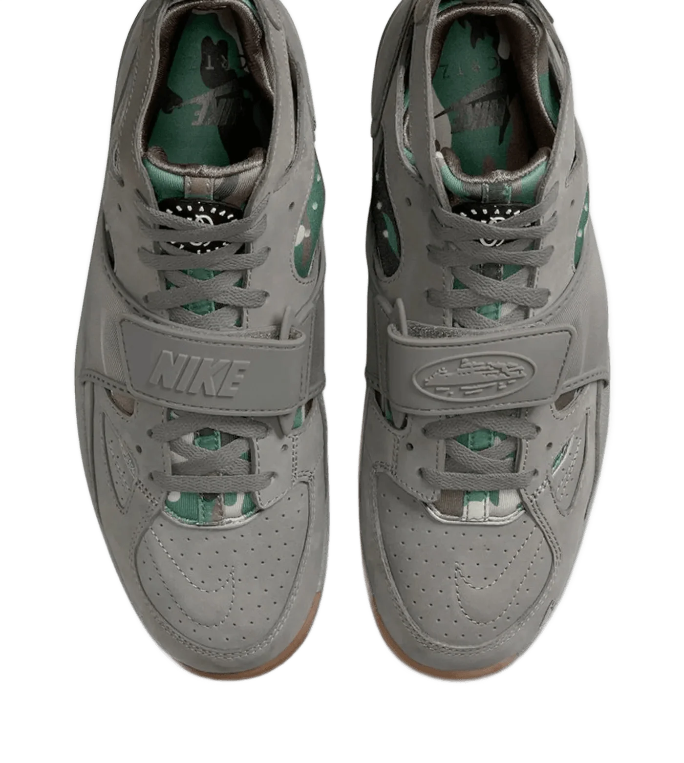 Corteiz x Nike Air Trainer Huarache Gully Grey - Image 5
