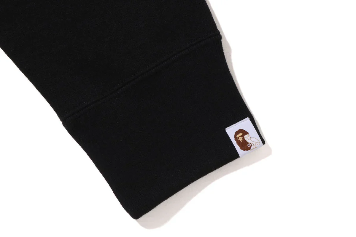 BAPE x OVO Shark Full Zip Hoodie Black - Image 5