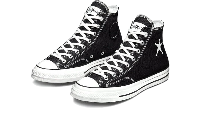 Stussy x Converse Chuck Taylor All-Star 70 Hi Black - Image 2