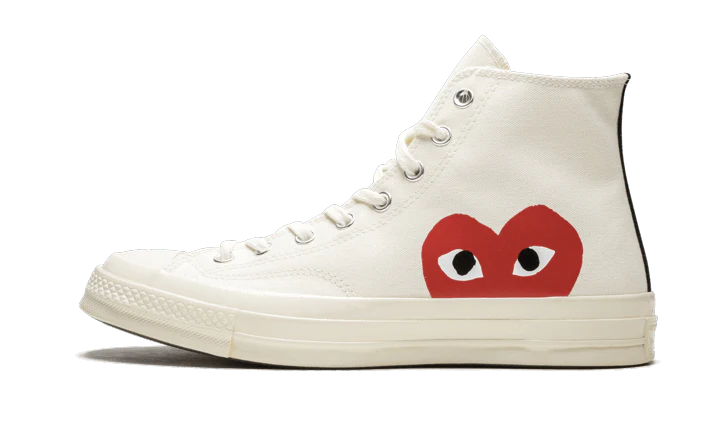 Comme des Garçons x Converse Chuck Taylor All-Star 70s Hi CDG PLAY White