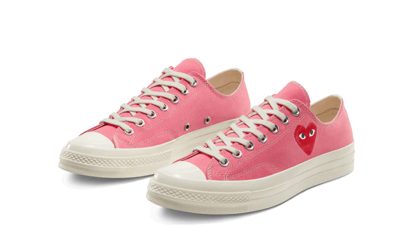 Comme des Garçons x Converse Chuck Taylor All-Star 70s Ox CDG PLAY Bright Pink - Image 2