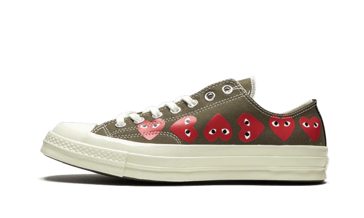 Comme des Garçons x Converse Chuck Taylor All-Star 70s Ox CDG PLAY Multi Heart Green