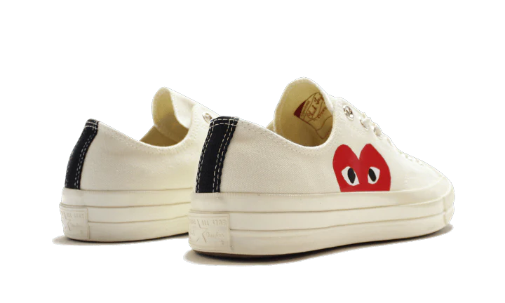 Comme des Garçons x Converse Chuck Taylor All-Star 70s Ox CDG PLAY White - Image 3
