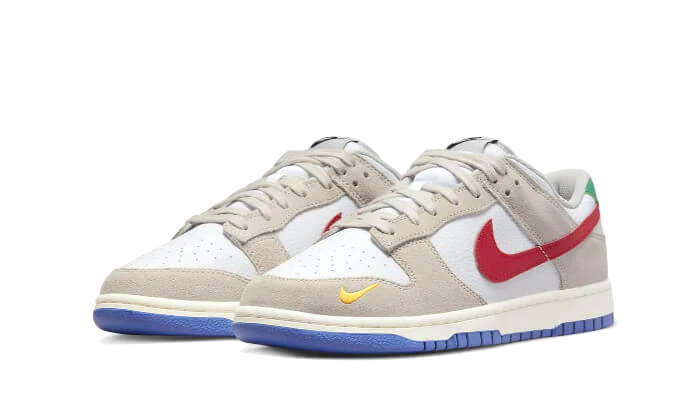 Nike Dunk Low Light Iron Ore Red Blue - Image 2