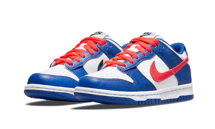Nike Dunk Low White Royal Red - Image 2