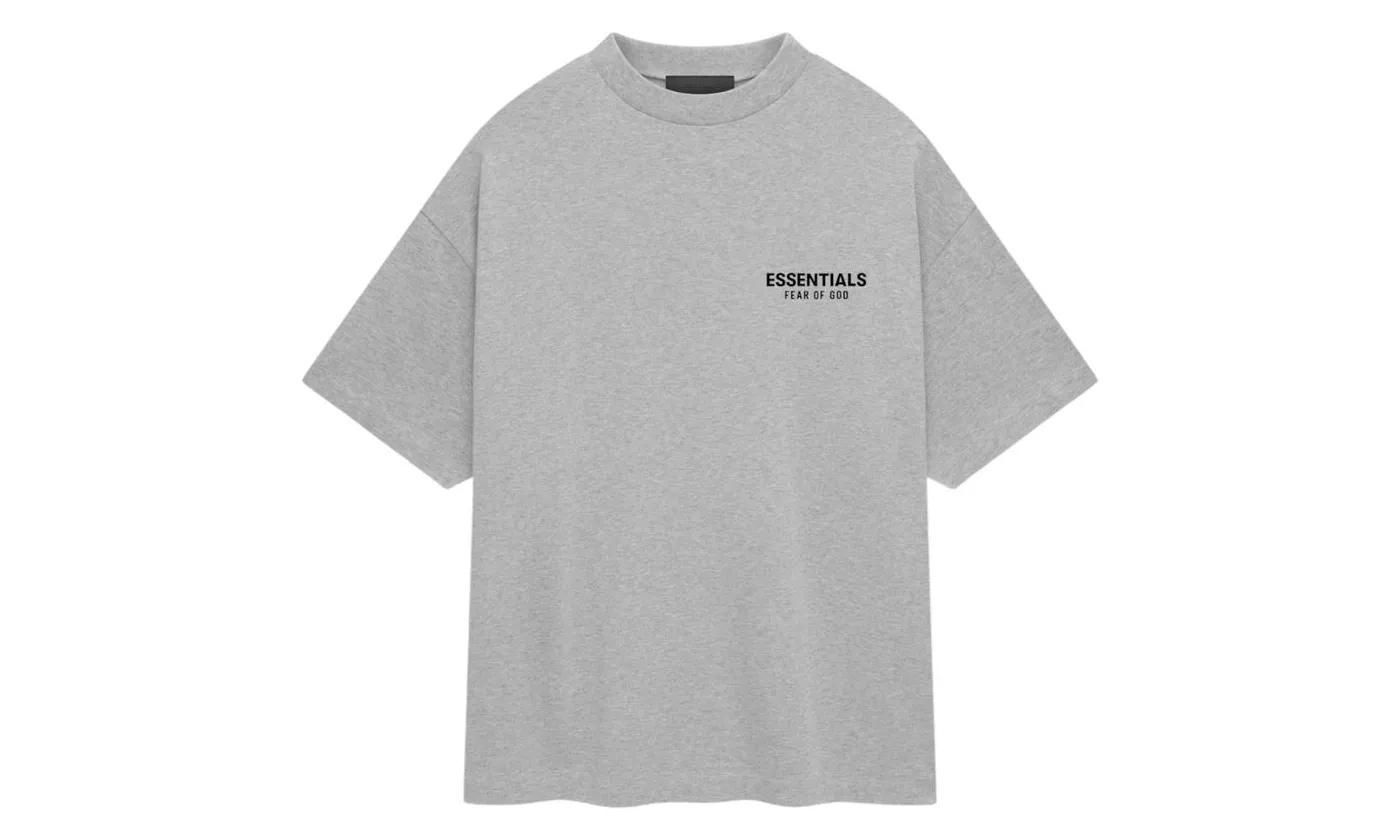 Fear of God Essentials Jersey Crewneck T-Shirt Light Heather Gray