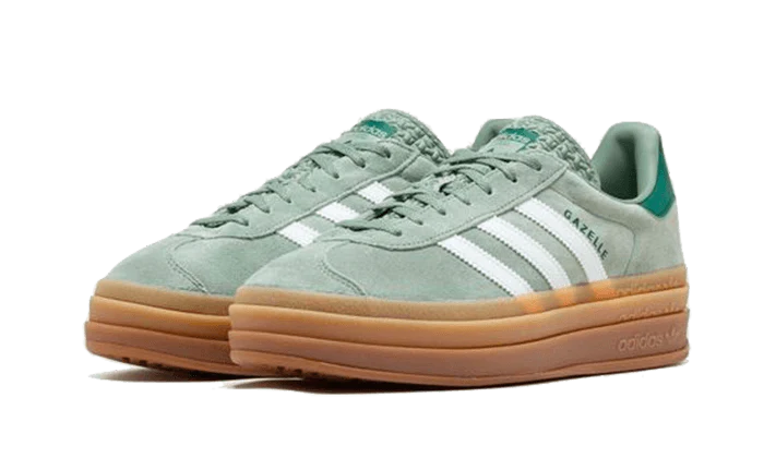adidas Gazelle Bold Silver Green - Image 2