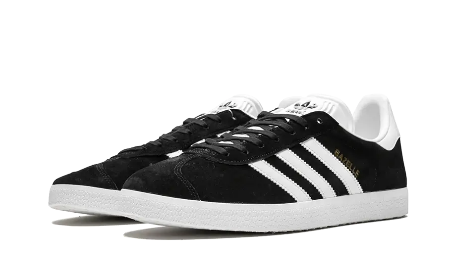 adidas Gazelle Core Black Cloud White Gold - Image 2