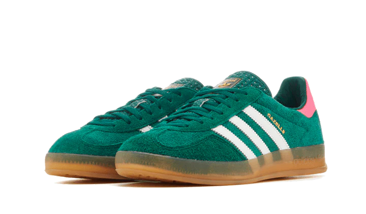 adidas Gazelle Indoor Collegiate Green Lucid Pink - Image 2
