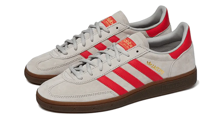 adidas Handball Spezial Grey Two Hi-Res Red - Image 2