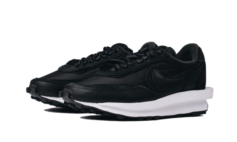 Sacai x Nike LD Waffle Triple Black - Image 2