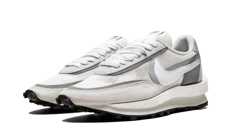 Sacai x Nike LD Waffle White Grey - Image 2