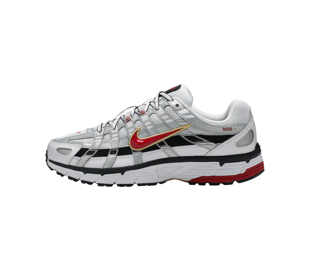 Nike P-6000 White Gold Red (Women's)