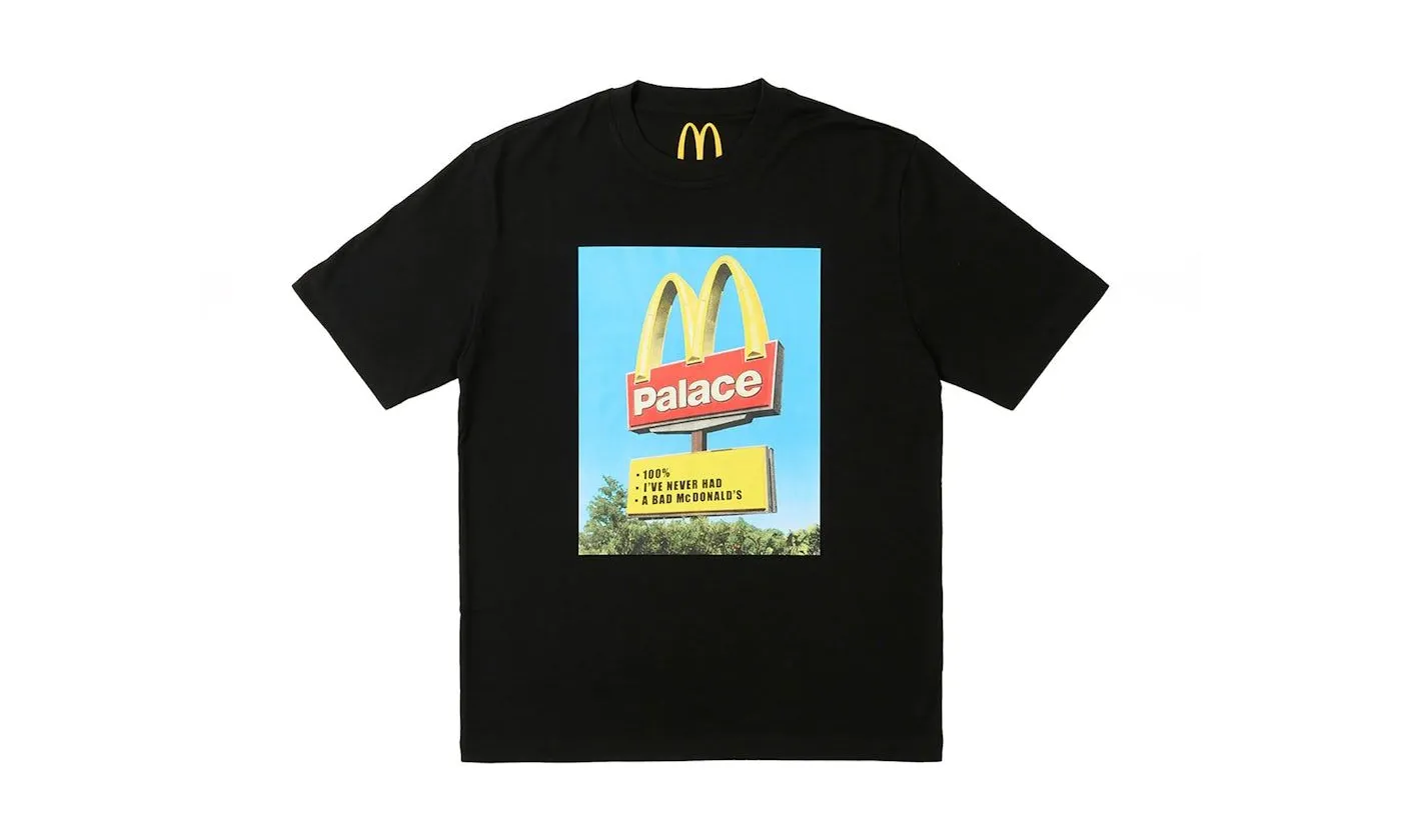 Palace x McDonald's Sign T-shirt Black