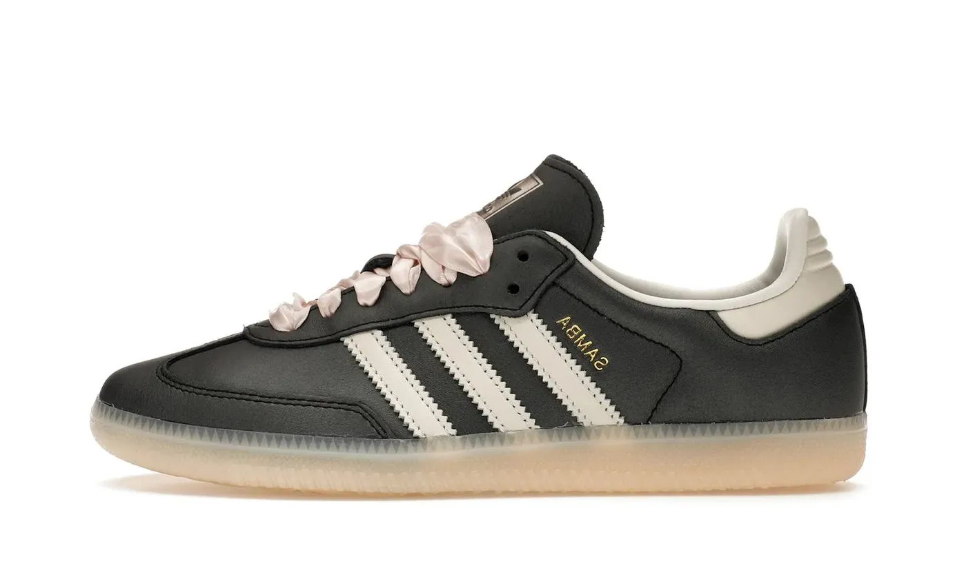 adidas Samba OG Black Pink Ribbon Laces