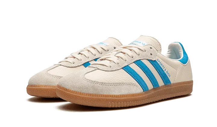 Sporty & Rich x adidas Samba OG Beige Blue - Image 2