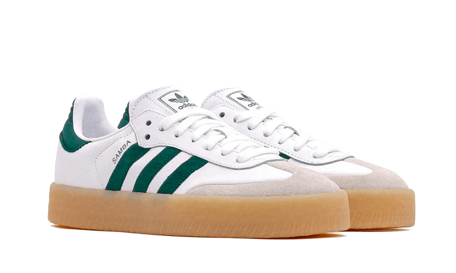 Adidas Sambae White Collegiate Green Gum - Image 2