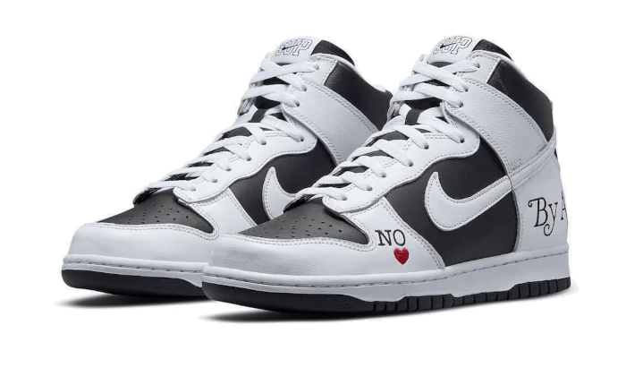 Supreme x Nike SB Dunk High By Any Means Black - Image 2