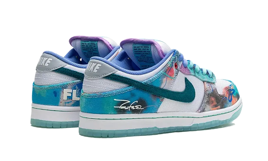 Futura Laboratories x Nike SB Dunk Low Bleached Aqua" - Image 3