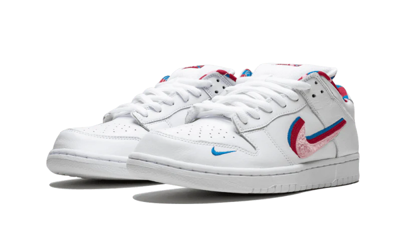 Parra x Nike SB Dunk Low Pink Rose Gym Red - Image 2
