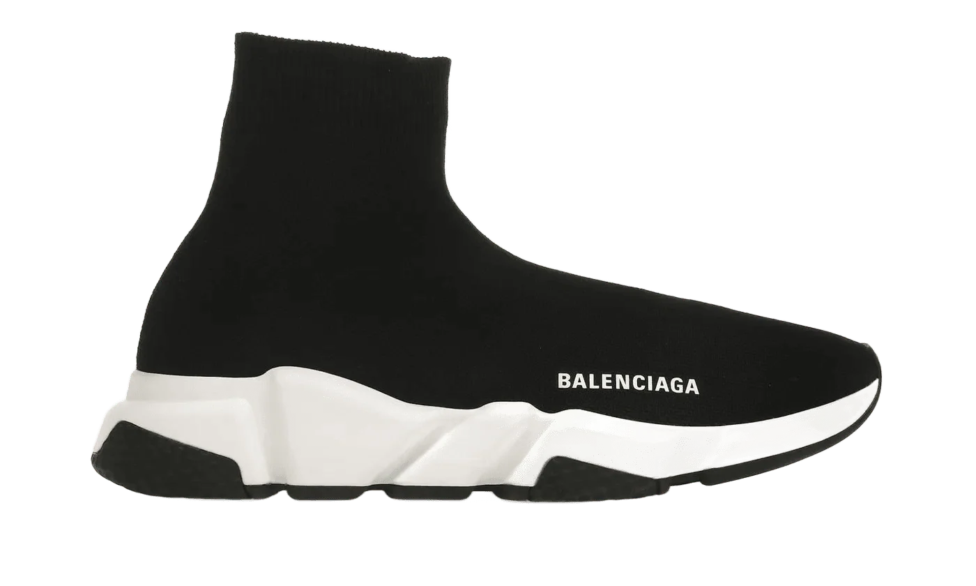 Balenciaga Speed Trainer Black White (2021) - Image 2