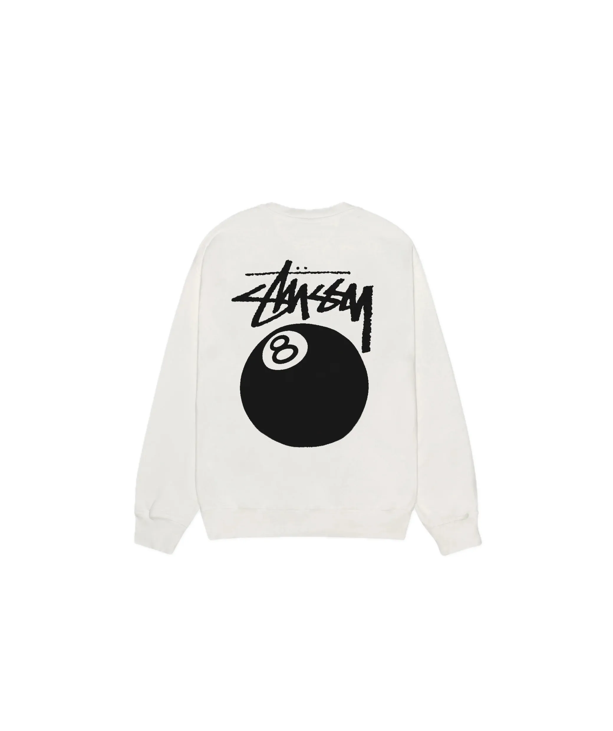 Stussy 8 Ball Pigment Dyed Crewneck Natural - Image 2
