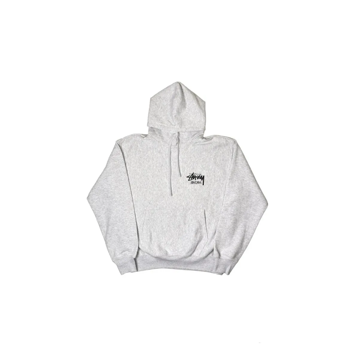 Stussy Stock London Hoodie Ash Heather - Image 2