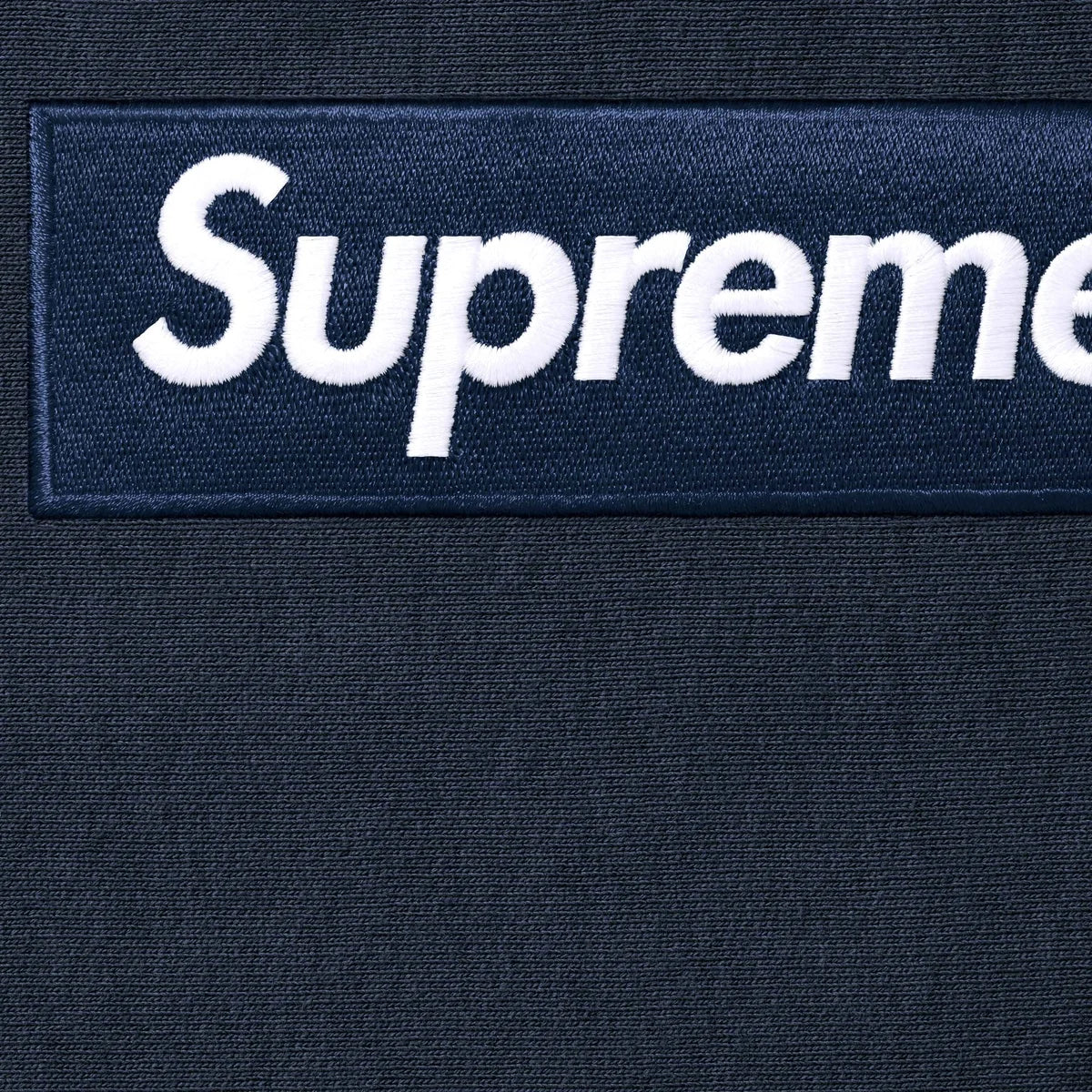 Supreme Box Logo Hooded Sweatshirt Navy (FW25) - Image 2
