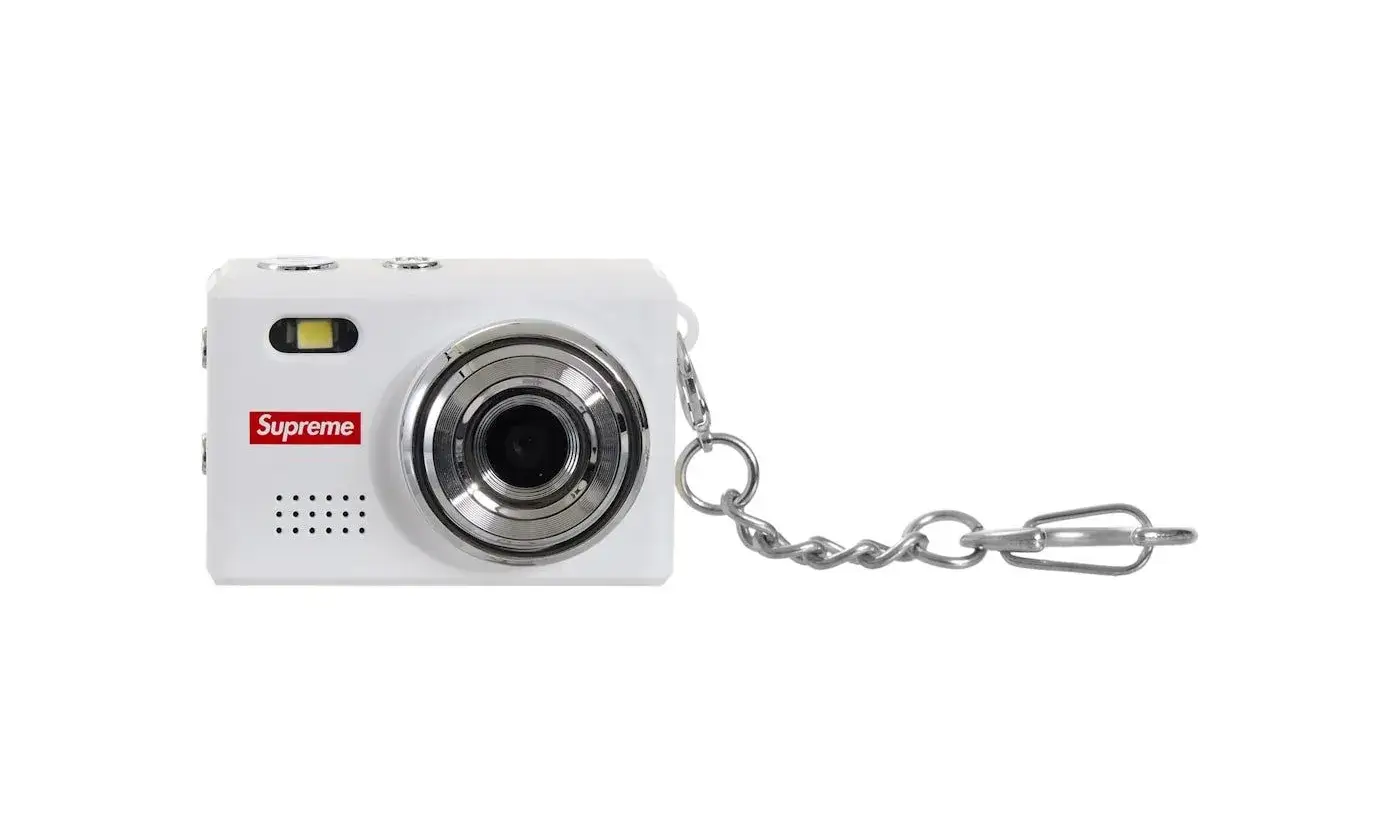 Supreme Digital Camera Keychain White