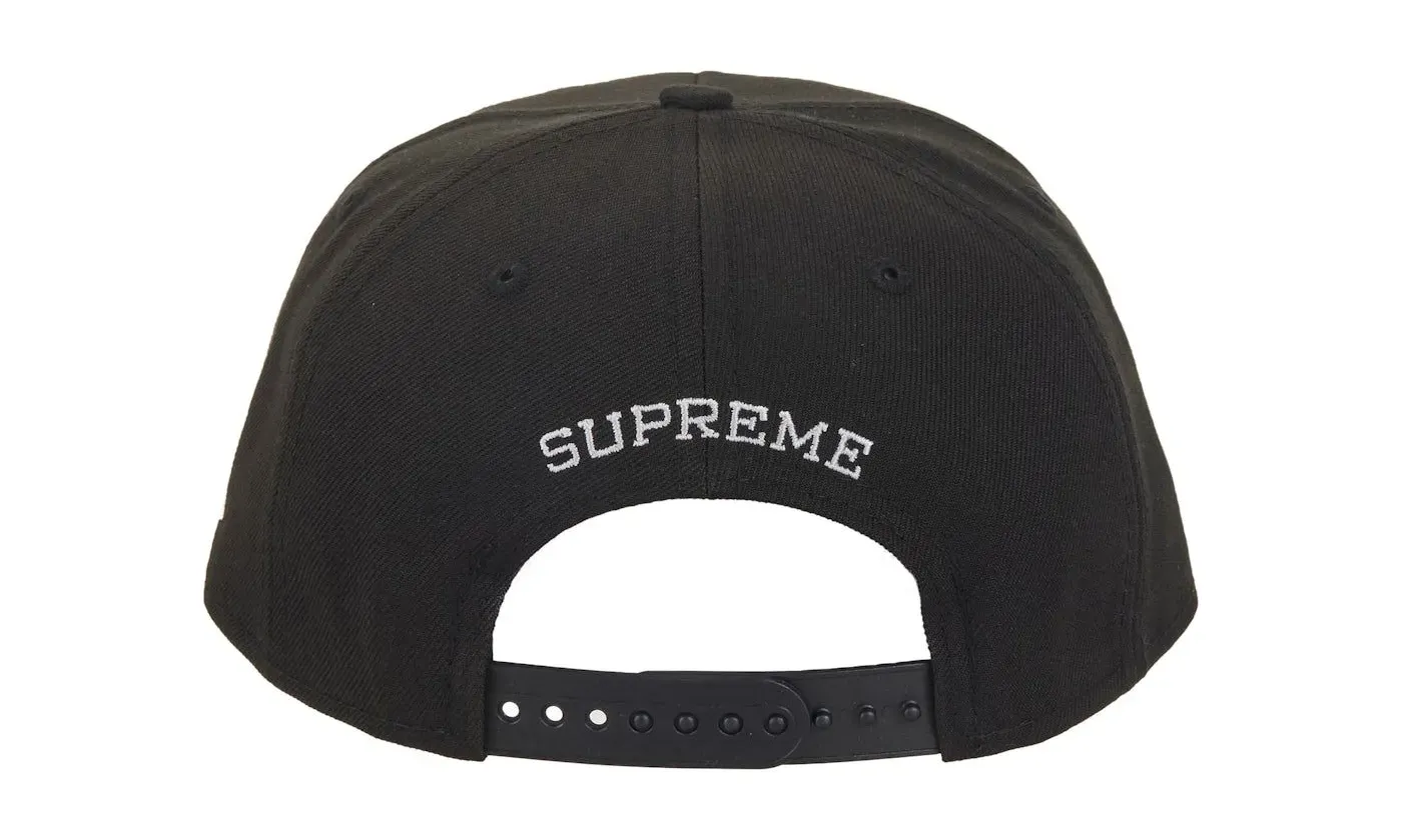 Supreme Gothic Outline Adjustable New Era 59Fifty Fitted Cap Black - Image 3