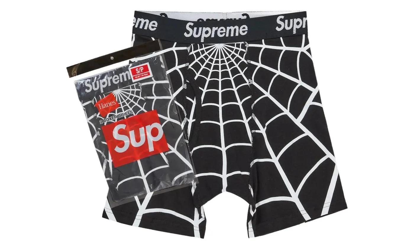 Supreme Hanes Spider-Man Boxer Briefs Black (1 pair)