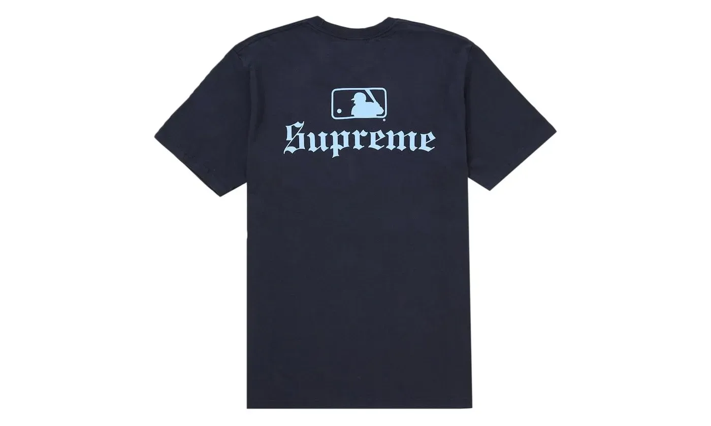 Supreme MLB Teams NY Tee Navy - Image 2