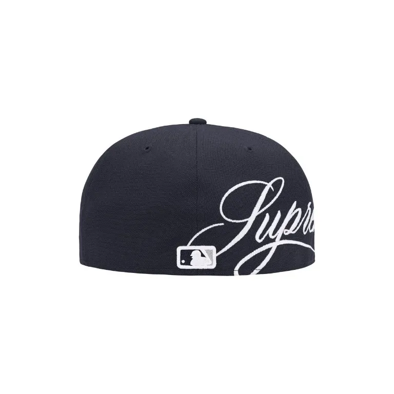 Supreme New York Yankees New Era 59Fifty Fitted Hat Navy - Image 3