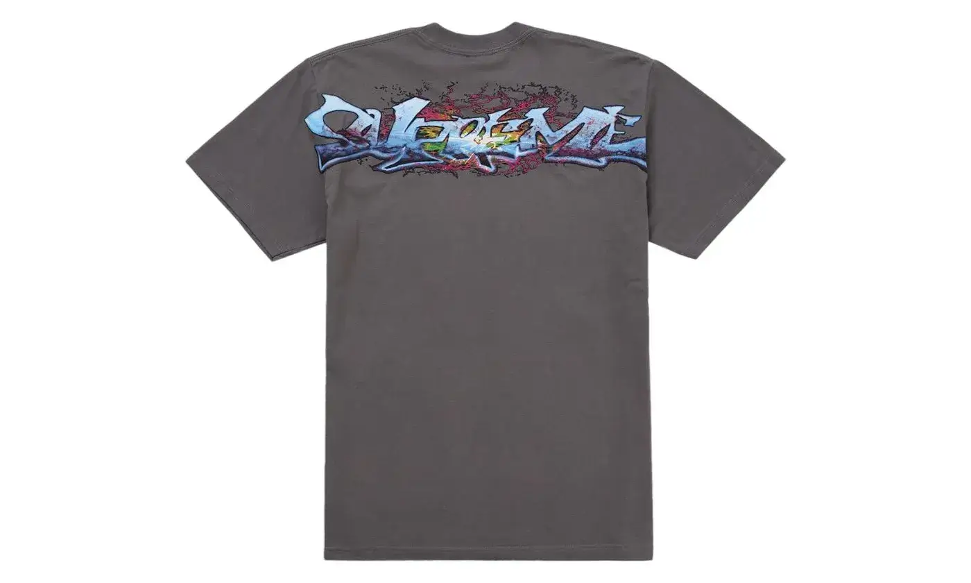 Supreme Tag Tee Charcoal - Image 2