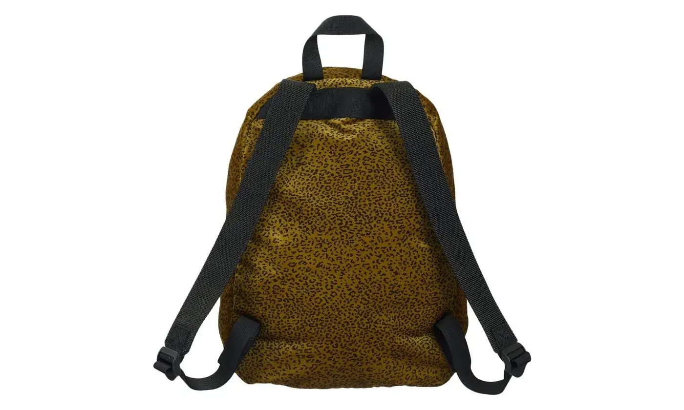 Supreme Velvet Backpack Tan Leopard - Image 3