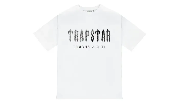 Trapstar Paisley Decode Monochrome Tee White
