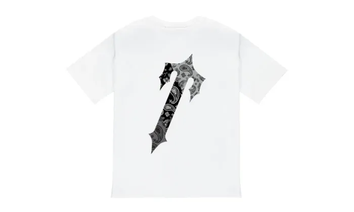 Trapstar Paisley Decode Monochrome Tee White - Image 2