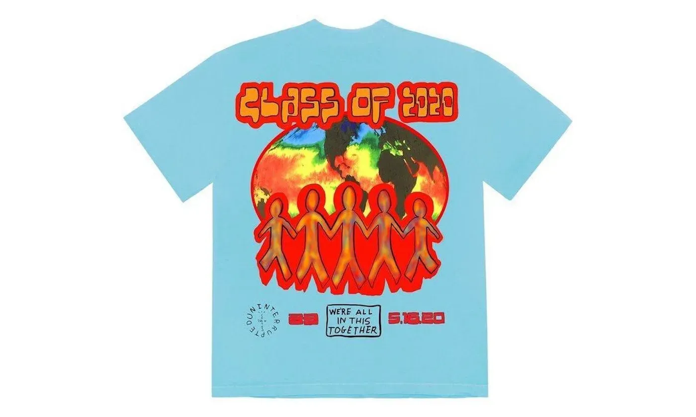 Travis Scott Cactus Jack C/O 2020 T-Shirt Light Blue - Image 2