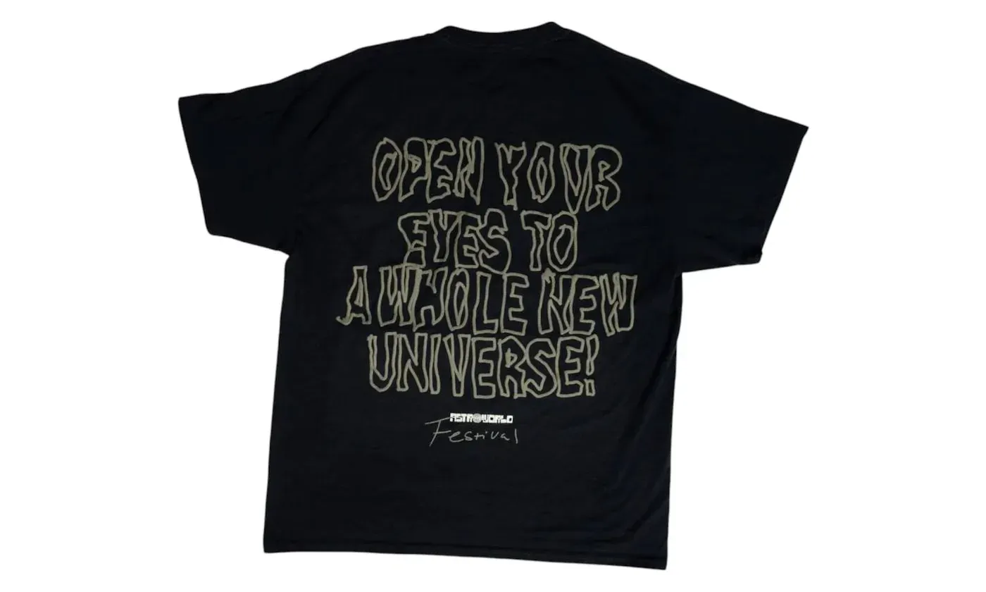 Travis Scott Starry Eyed Tee T-Shirt Black - Image 2
