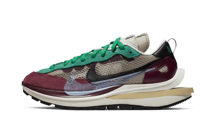 Sacai x Nike Vaporwaffle Villain Red Neptune Green