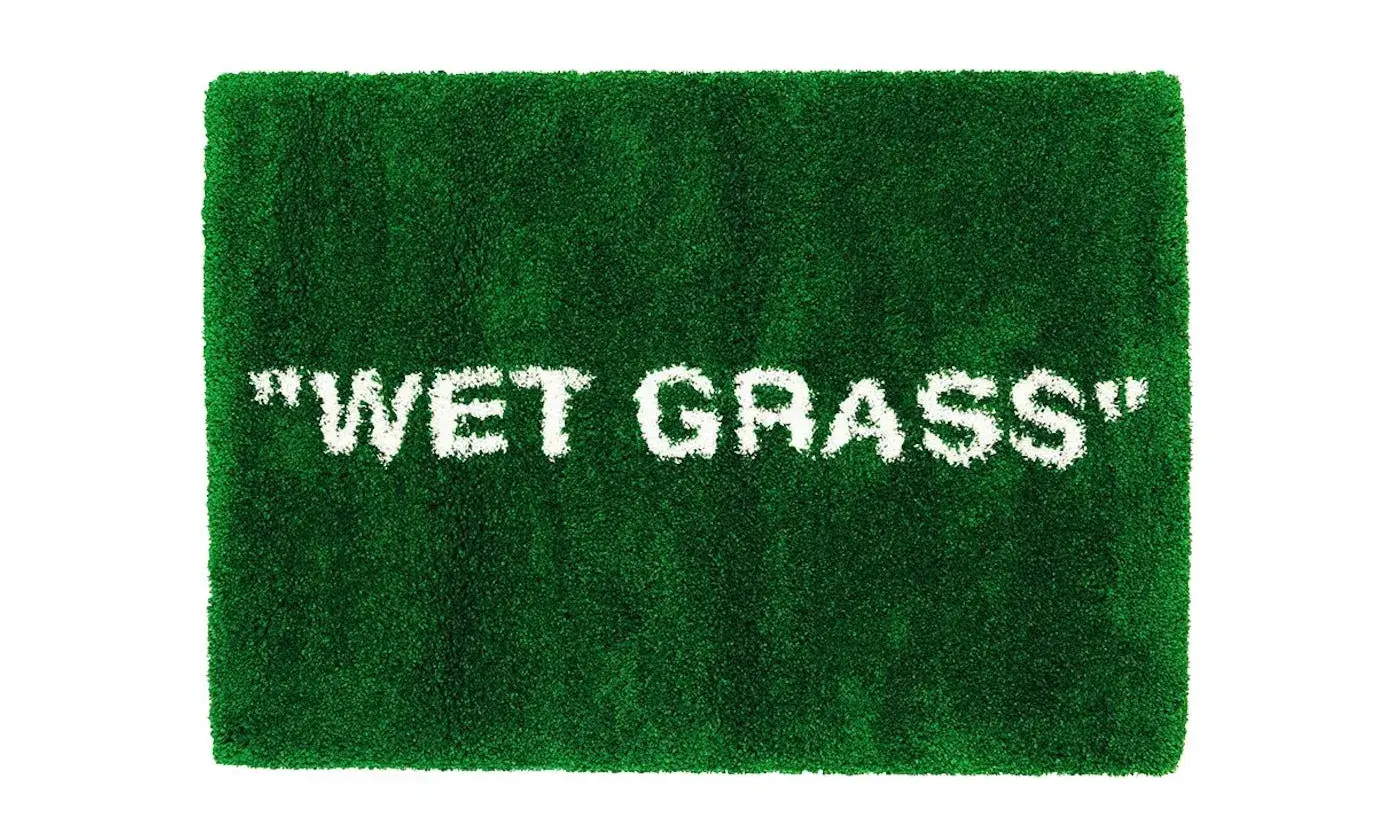 Virgil Abloh x IKEA MARKERAD WET GRASS Rug Green